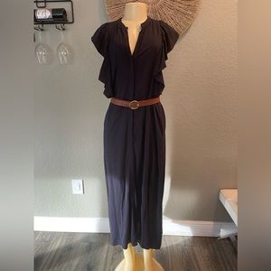 Blue Loose -fitting Dress